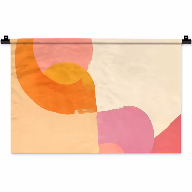 Wandkleed - Vormen - Abstract - Kleurrijk — 1