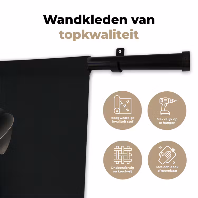 Wandkleed - Zwarte - Hoed - Vrouw — 3
