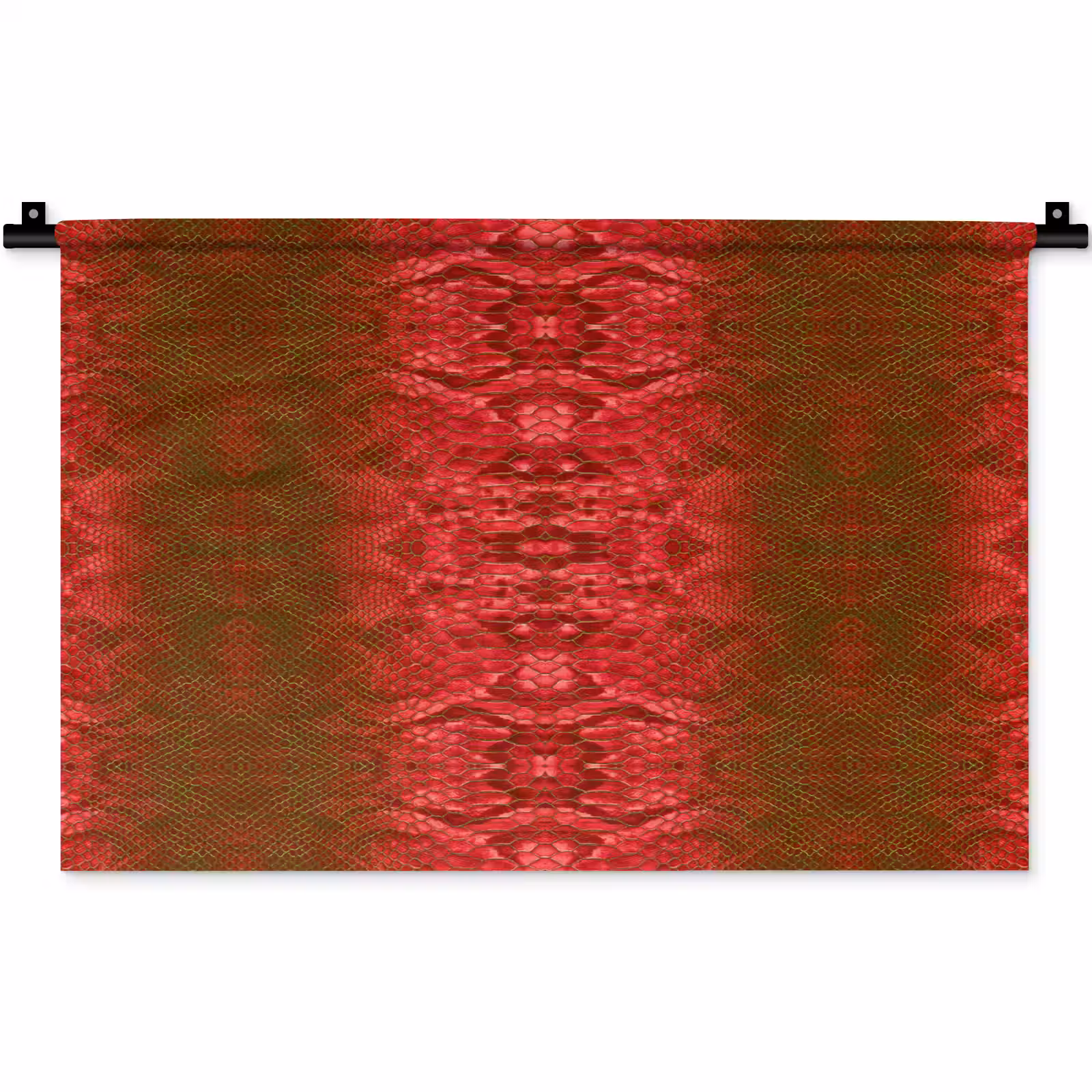 Wandkleed - Slang - Boa - Rood -Groen — 1