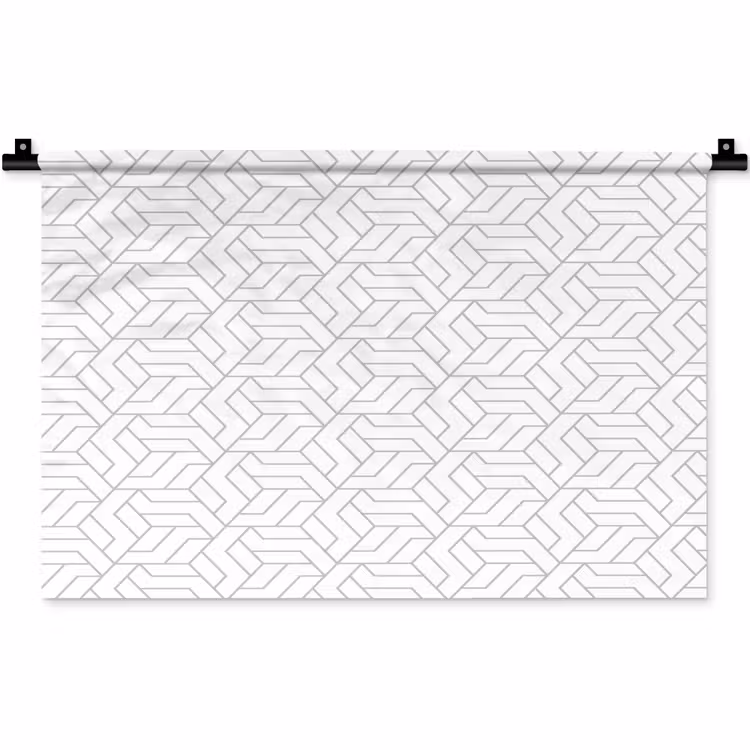 Wandkleed - Grafisch - Patroon - Modern - Hexagon — 1