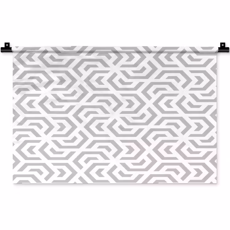 Wandkleed - Grafisch - Patroon - Modern - Hexagon — 1