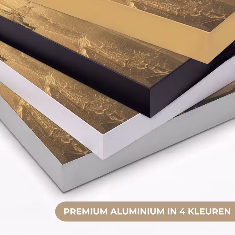Art Frame - Abstract - Goud - Gezicht - Lippen — 2