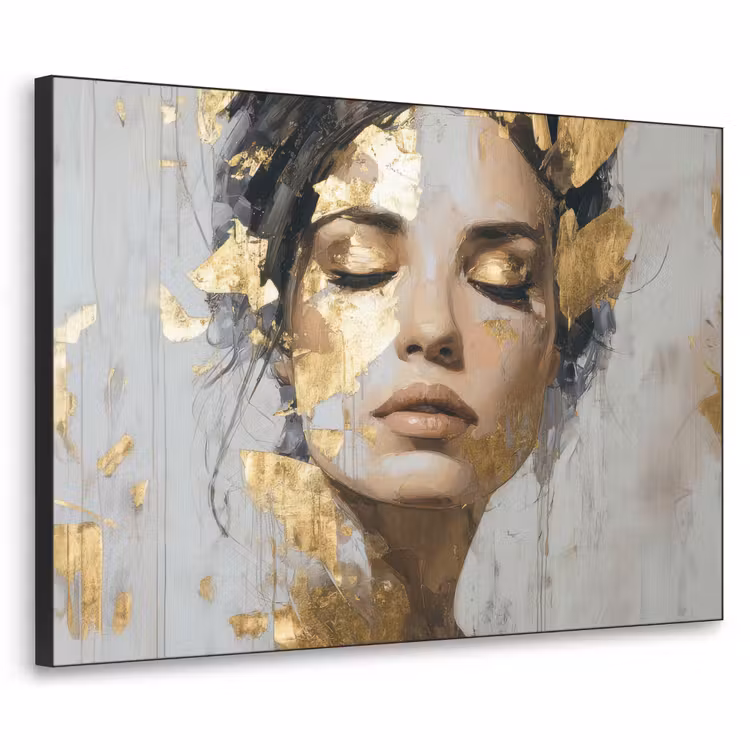 Art Frame - Sierlijk - Vrouw - Goud - Ogen — 1