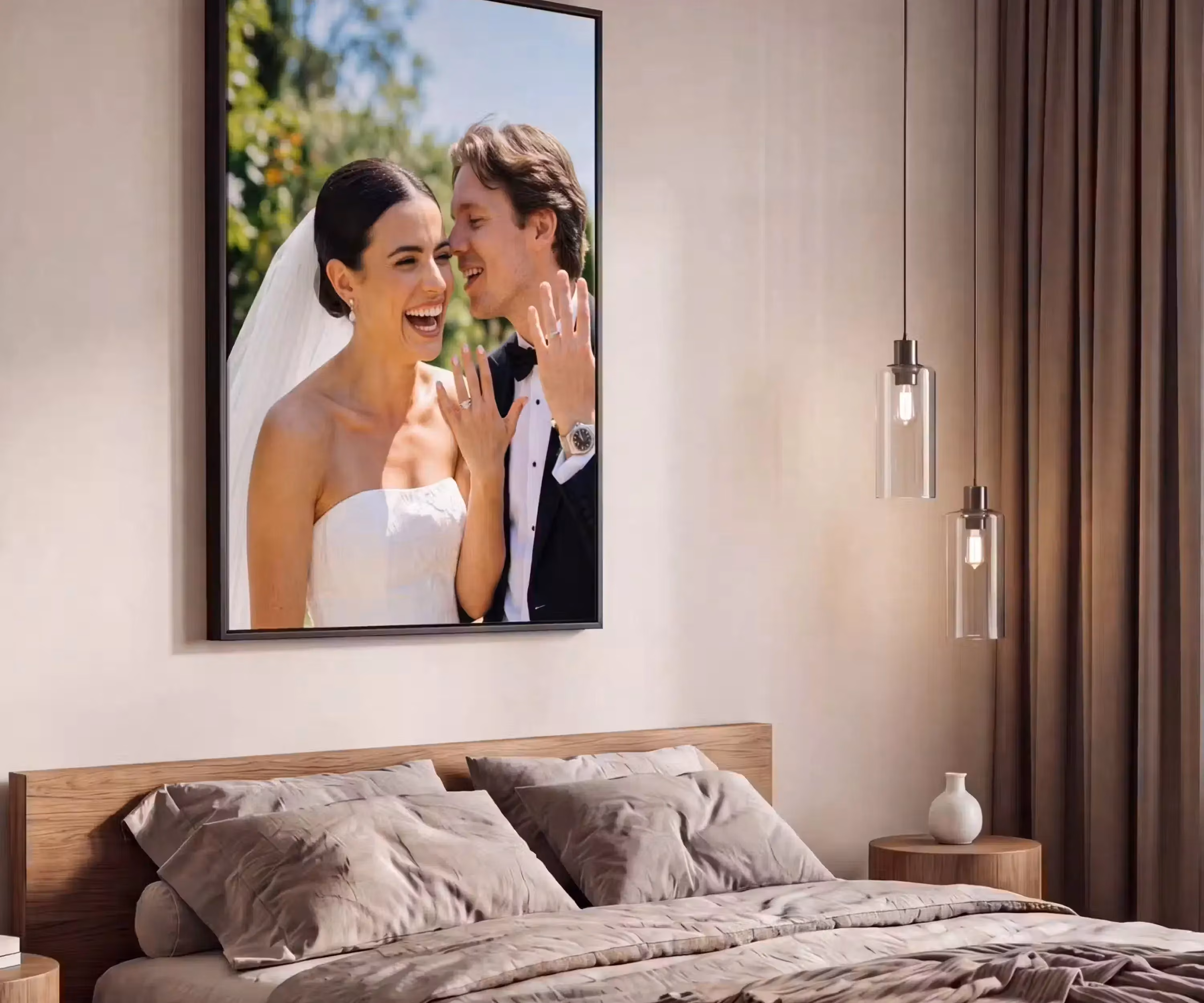 Foto op canvas met lijst
