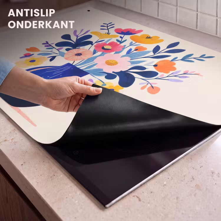 Inductie beschermer en spatscherm (2in1) - Vaas - Bloemen - Boeket — 4