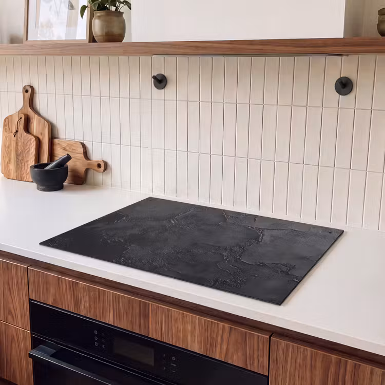 Inductie beschermer en spatscherm (2in1) - Zwart - Verf — 3