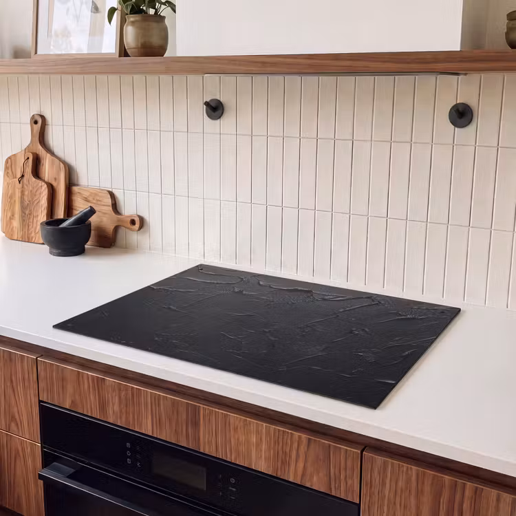 Inductie beschermer en spatscherm (2in1) - Zwart - Verf — 3