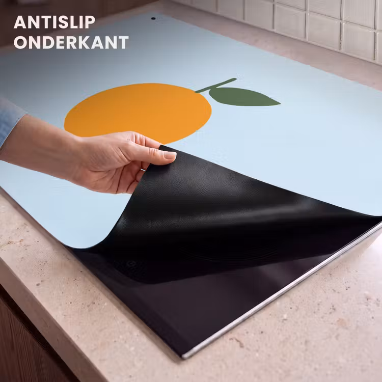 Inductie beschermer en spatscherm (2in1) - Fruit - Sinaasappel - Oranje — 4