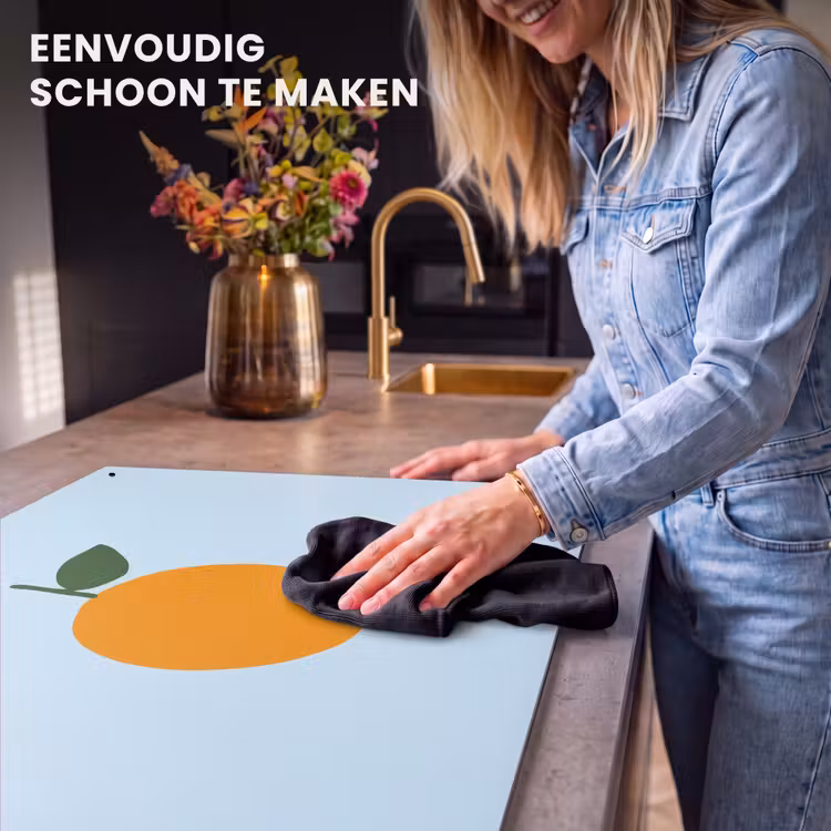 Inductie beschermer en spatscherm (2in1) - Fruit - Sinaasappel - Oranje — 5