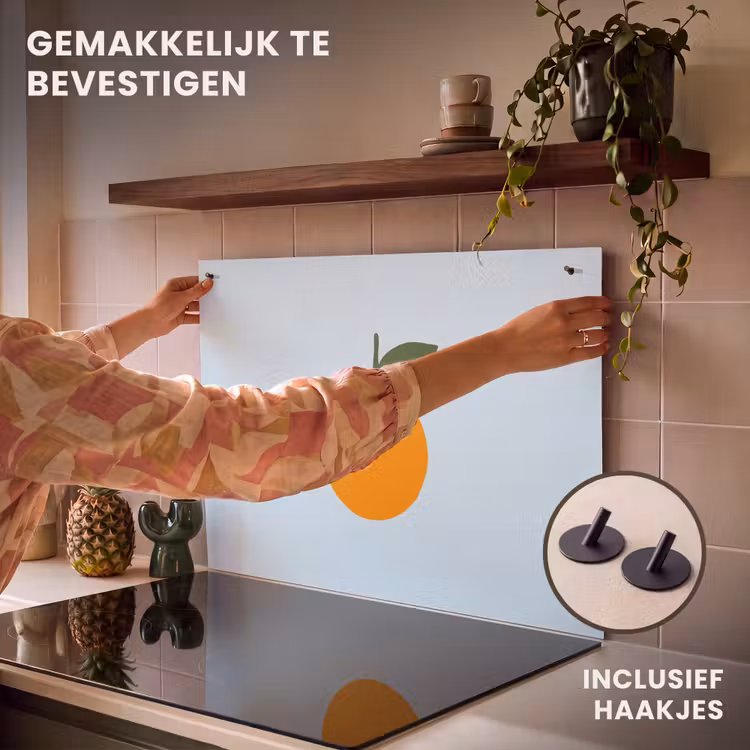 Inductie beschermer en spatscherm (2in1) - Fruit - Sinaasappel - Oranje — 7