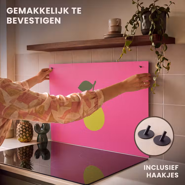 Inductie beschermer en spatscherm (2in1) - Illustratie - Fruit - Peer - Groen — 7
