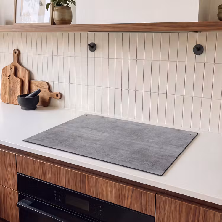 Inductie beschermer en spatscherm (2in1) - Beton - Patroon - Antiek — 3