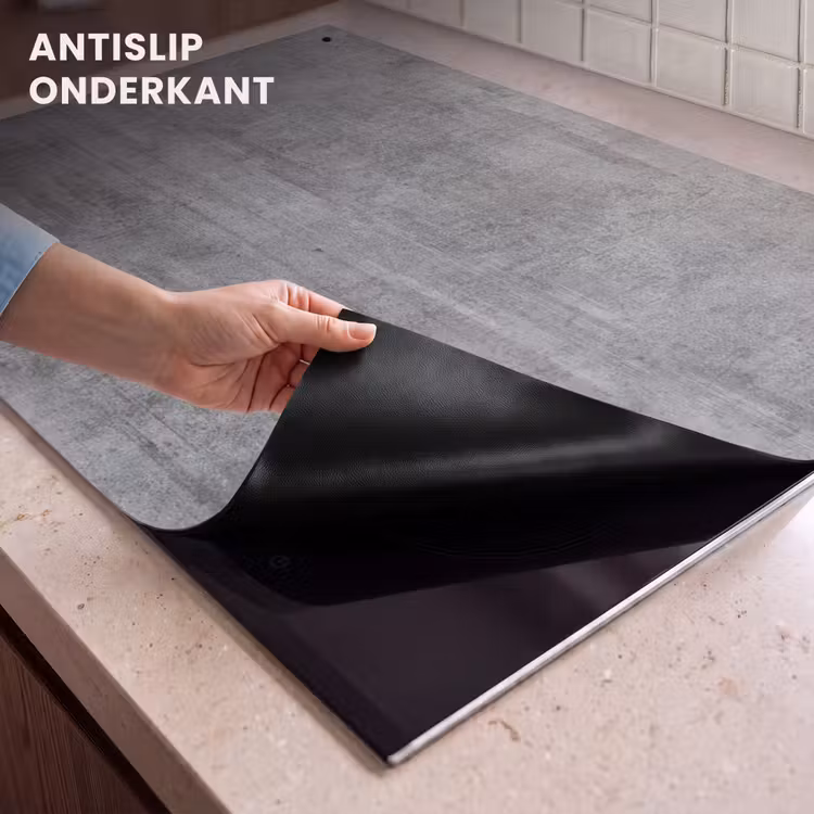 Inductie beschermer en spatscherm (2in1) - Beton - Patroon - Antiek — 4