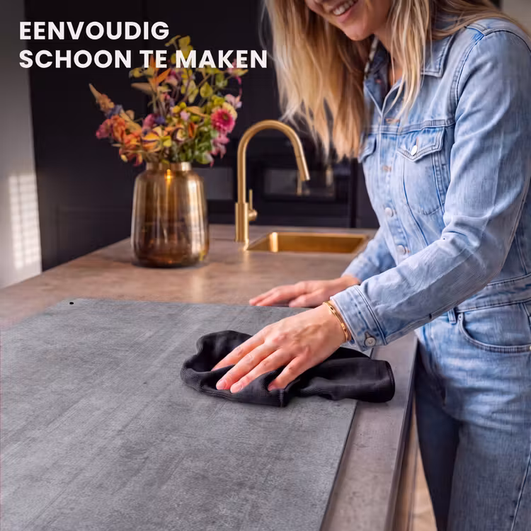 Inductie beschermer en spatscherm (2in1) - Beton - Patroon - Antiek — 5