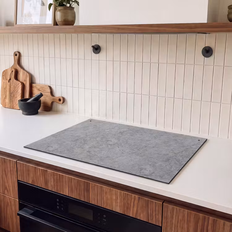 Inductie beschermer en spatscherm (2in1) - Beton - Antiek - Patronen — 3