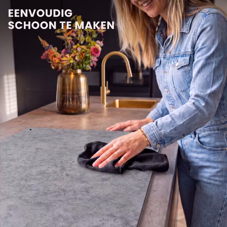 Inductie beschermer en spatscherm (2in1) - Beton - Antiek - Patronen — 5