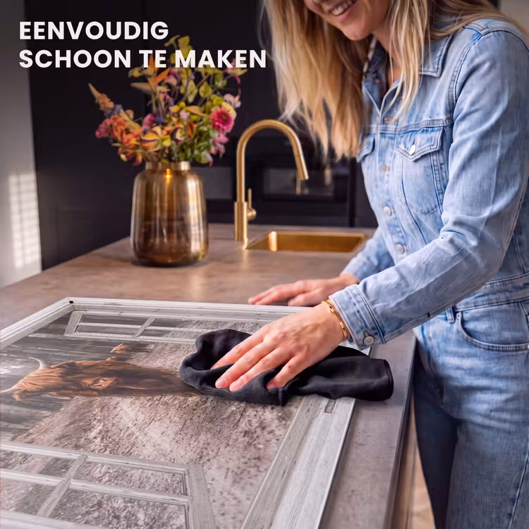 Inductie beschermer en spatscherm (2in1) - Doorkijk - Schotse Hooglander - Raam — 5