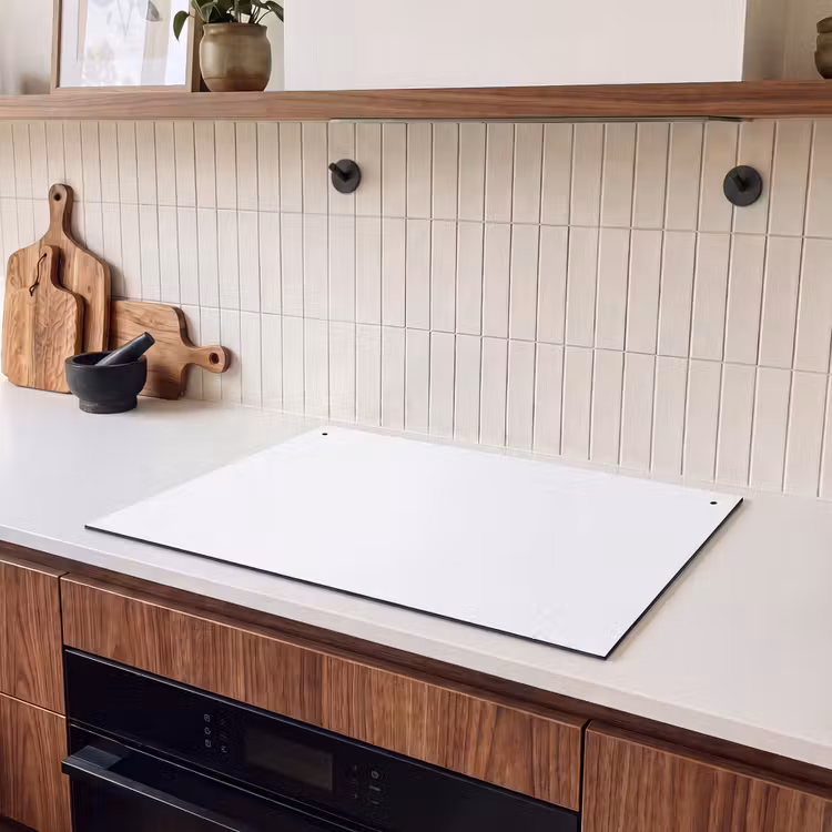 Inductie beschermer en spatscherm (2in1) - Wit - Kleuren - Neutraal — 3
