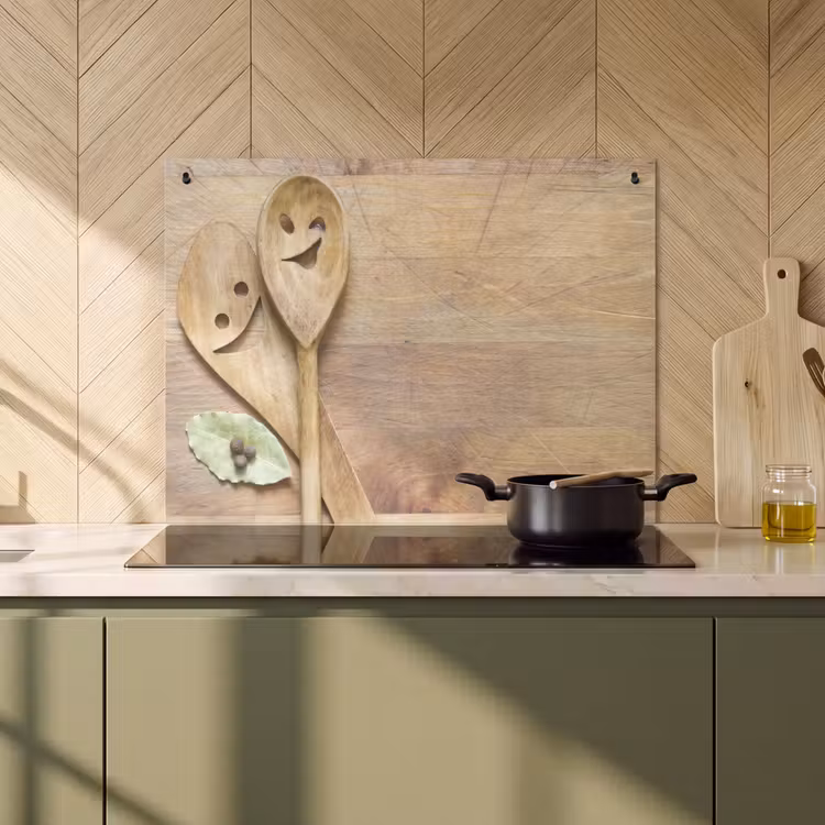 Inductie beschermer en spatscherm (2in1) - Geluk in de Keuken — 2