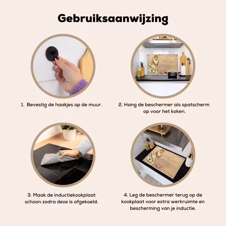 Inductie beschermer en spatscherm (2in1) - Geluk in de Keuken — 6