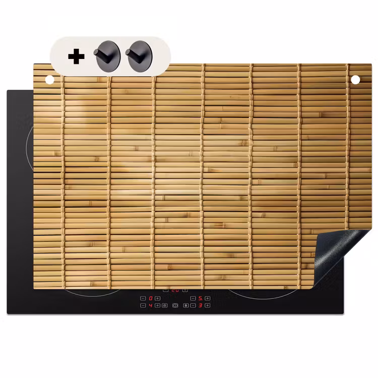Inductie beschermer en spatscherm (2in1) - Symmetrie van Bamboe — 1