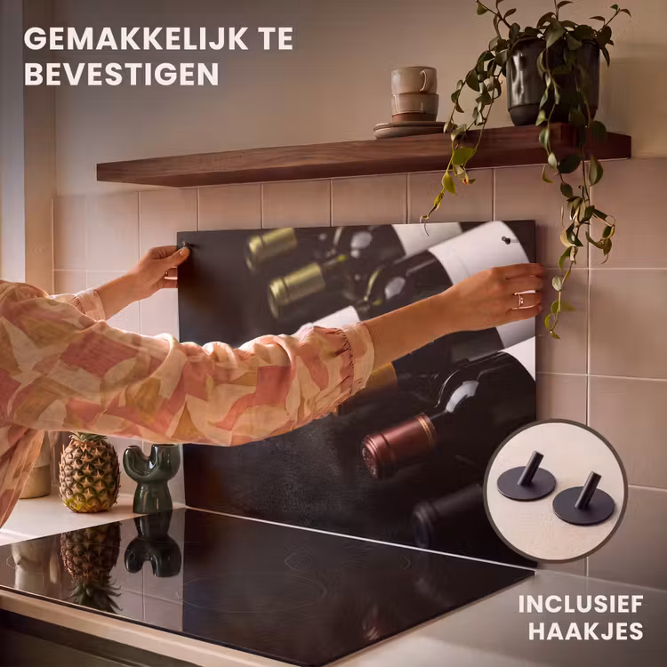 Inductie beschermer en spatscherm (2in1) - Wijn - Flessen - Variatie - Smaken — 7