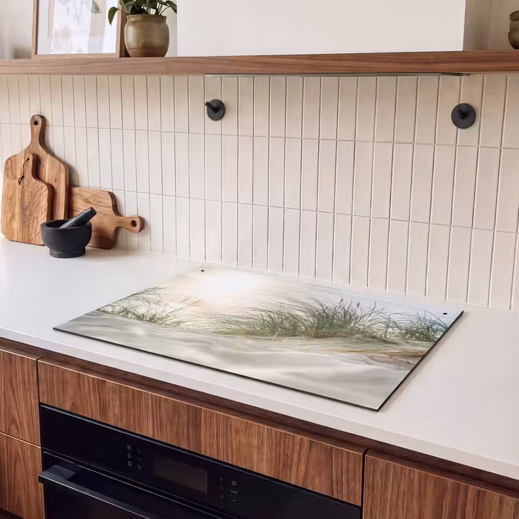 Inductie beschermer en spatscherm (2in1) - Duin - Waddeneilanden - Water — 3