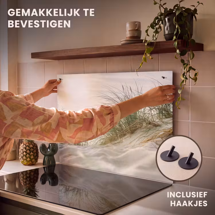 Inductie beschermer en spatscherm (2in1) - Duin - Waddeneilanden - Water — 7