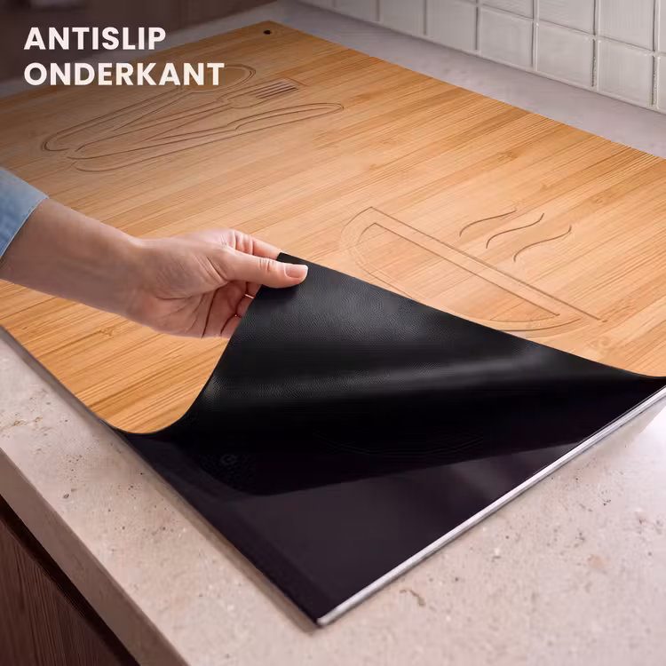Inductie beschermer en spatscherm (2in1) - Culinaire Silhouetten — 4