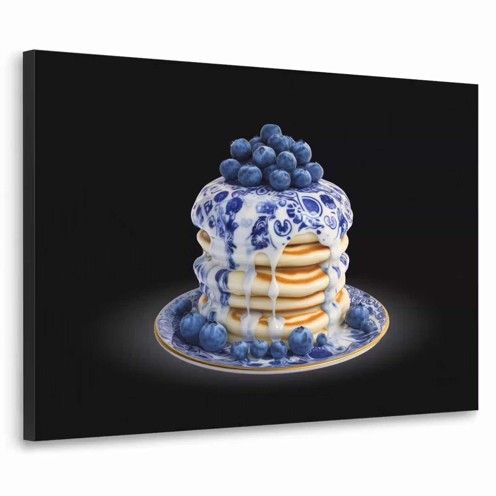 Art Frame - Pannenkoeken - Blauwe Bessen - Bord — 1