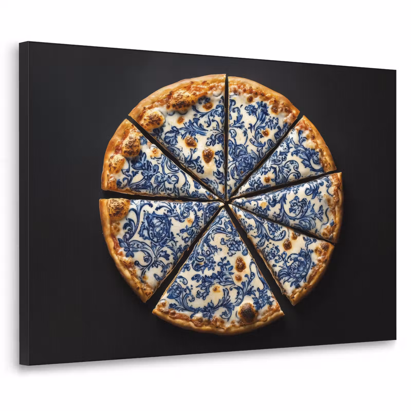 Art Frame - Pizza - Eten - Delftsblauw — 1