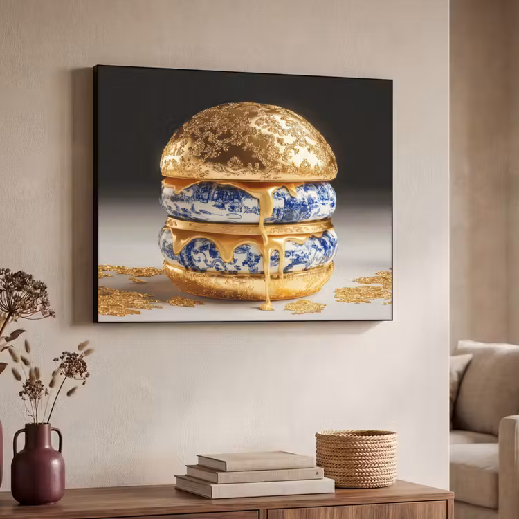 Art Frame - Delftsblauw - Goud - Burger — 7