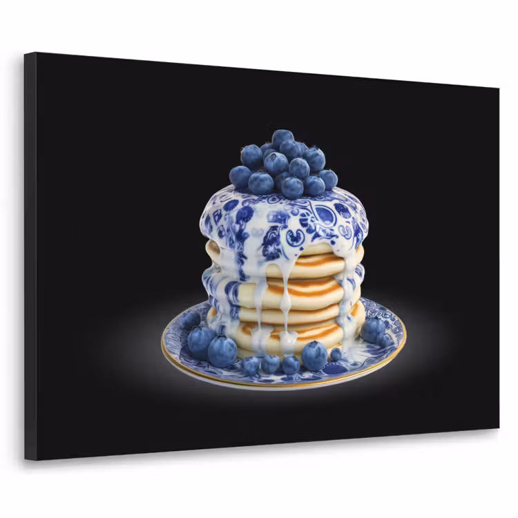 Art Frame - Pannenkoeken - Blauwe Bessen - Bord — 1