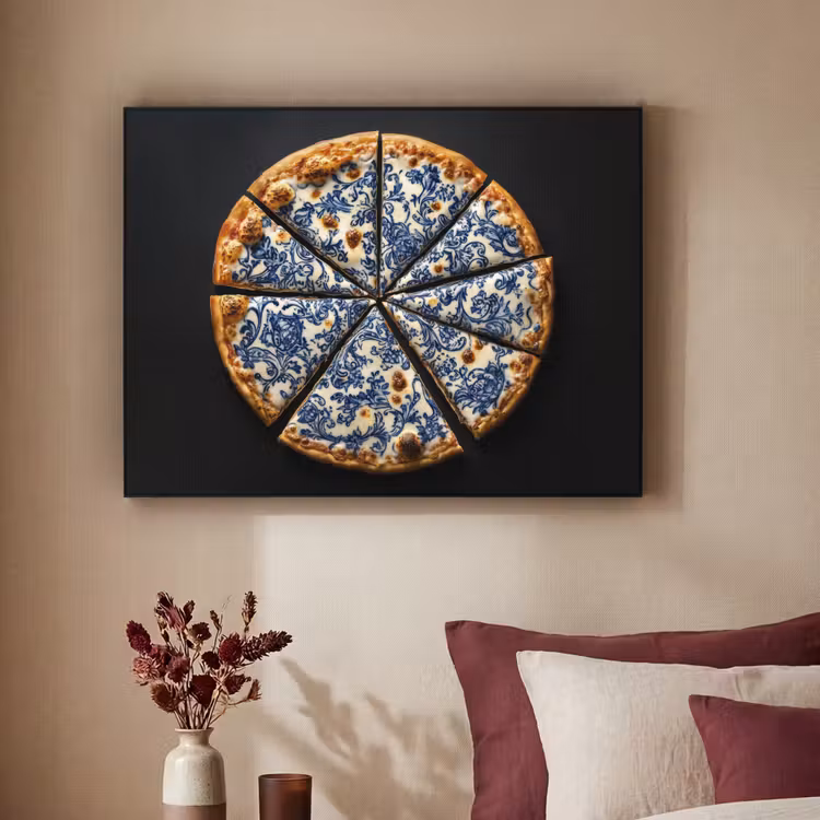 Art Frame - Pizza - Eten - Delftsblauw — 3
