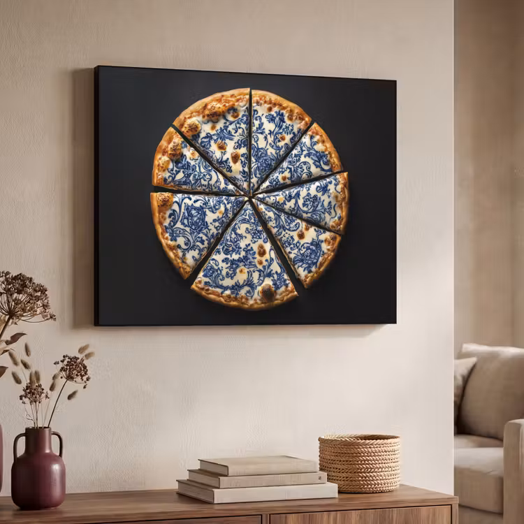 Art Frame - Pizza - Eten - Delftsblauw — 7