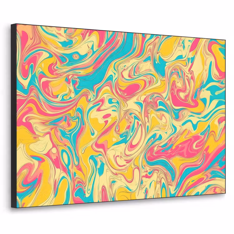 Art Frame - Geel - Roze - Blauw - Retro — 1