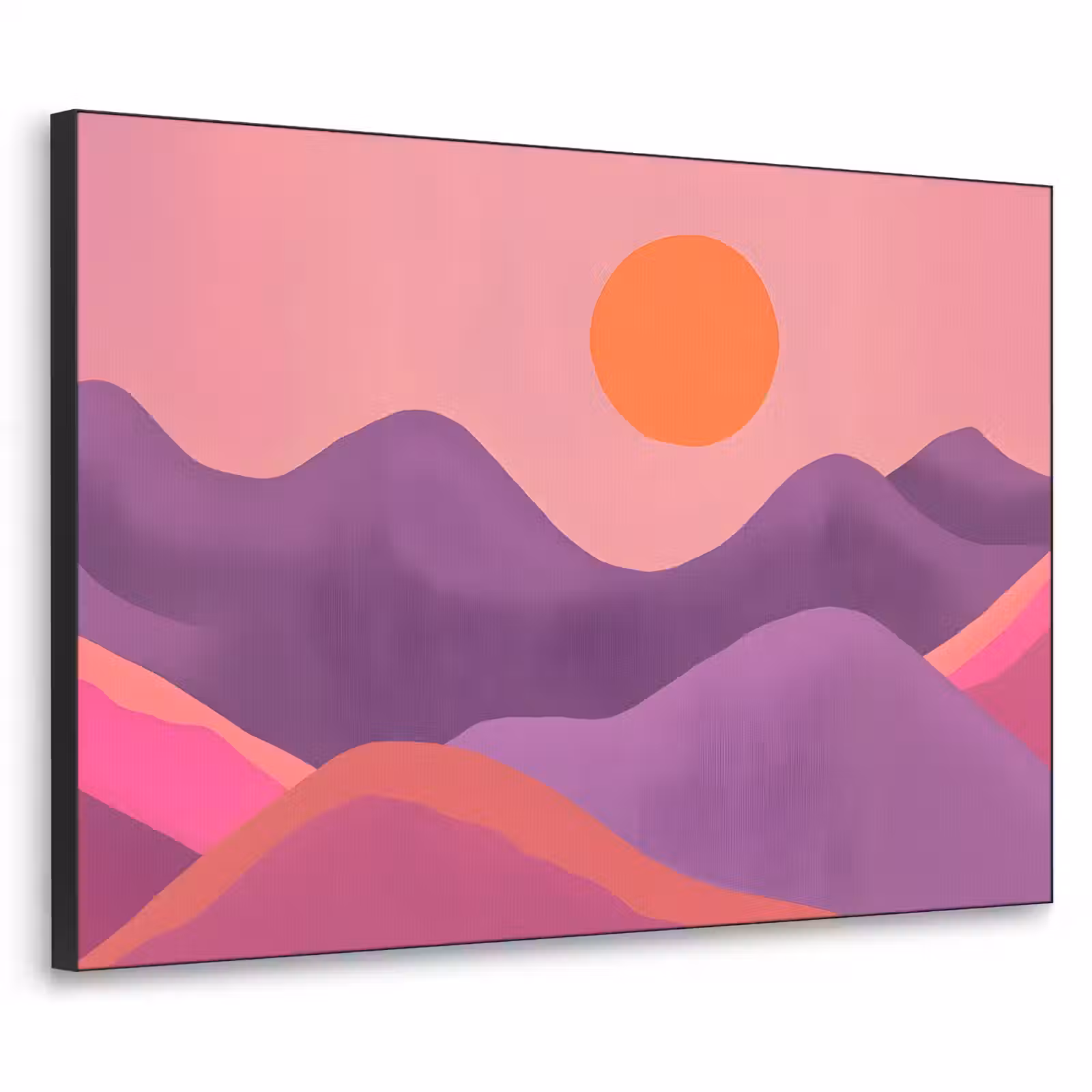 Art Frame - Zon - Heuvels - Paars - Abstract — 1
