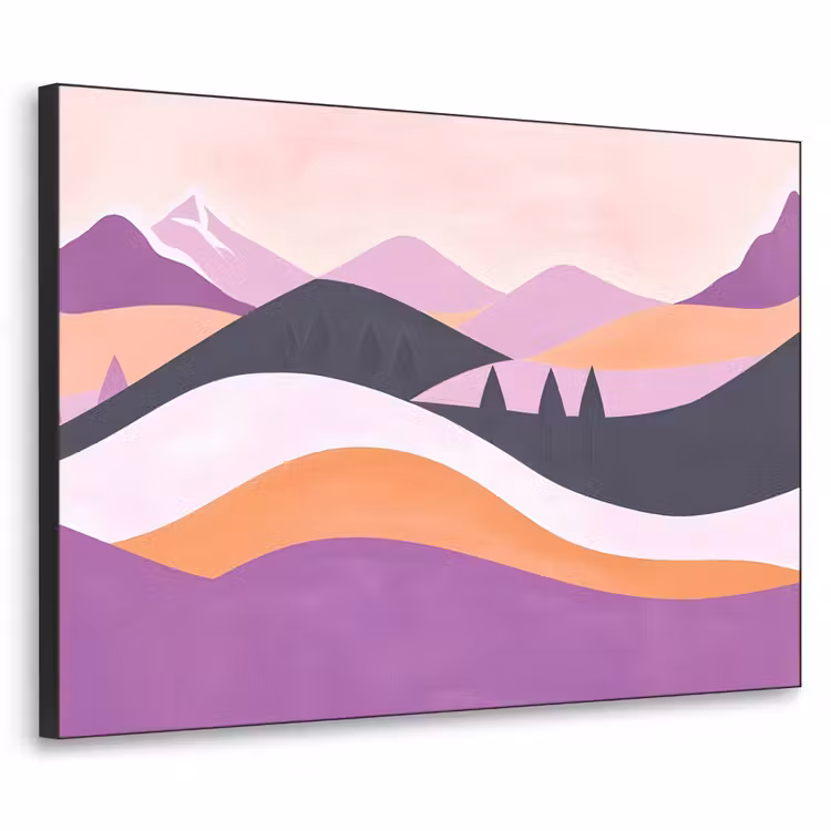 Art Frame - Abstract - Heuvels - Bomen - Groen — 1