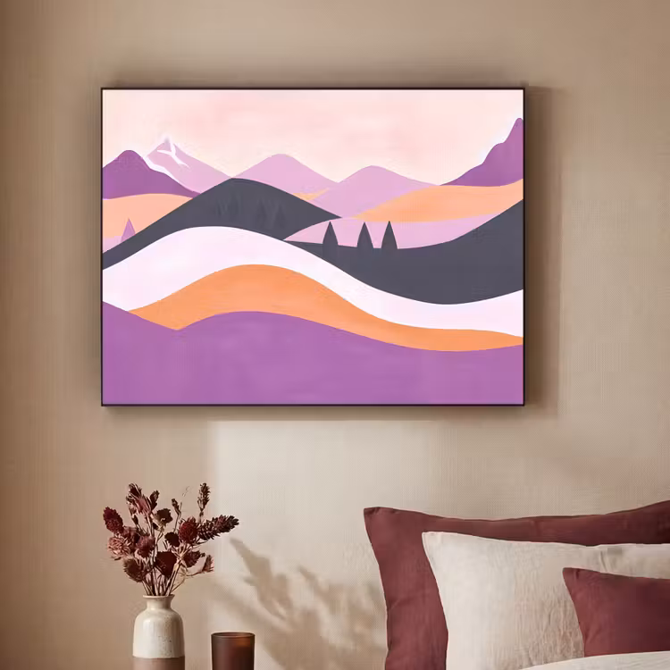 Art Frame - Abstract - Heuvels - Bomen - Groen — 3