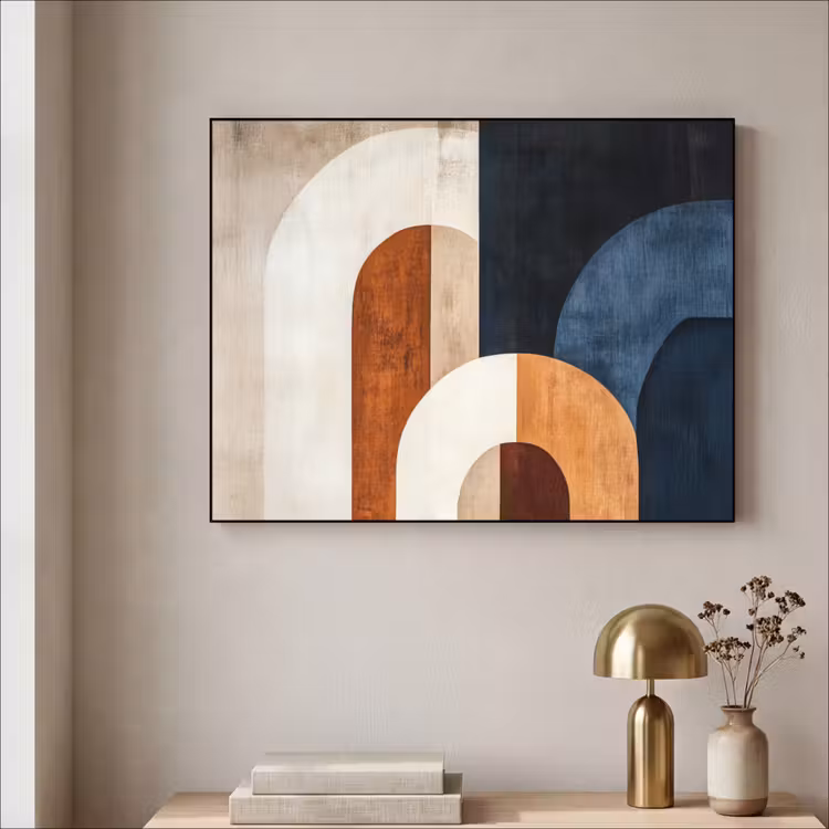 Art Frame - Abstract - Vormen - Donkerblauw — 5