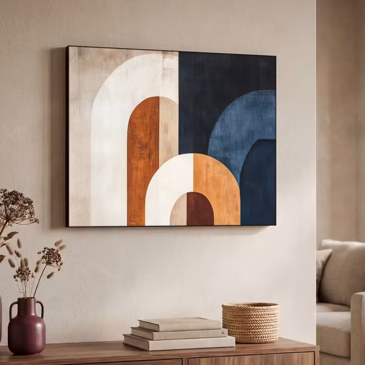 Art Frame - Abstract - Vormen - Donkerblauw — 7