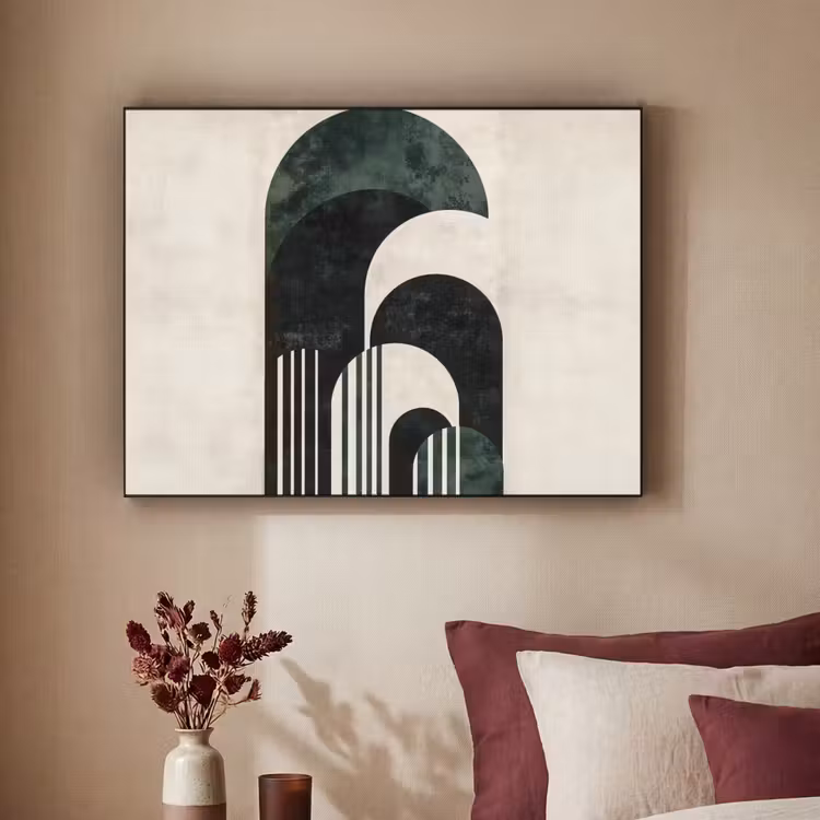 Art Frame - Bogen - Donkergroen - Lijnen — 3