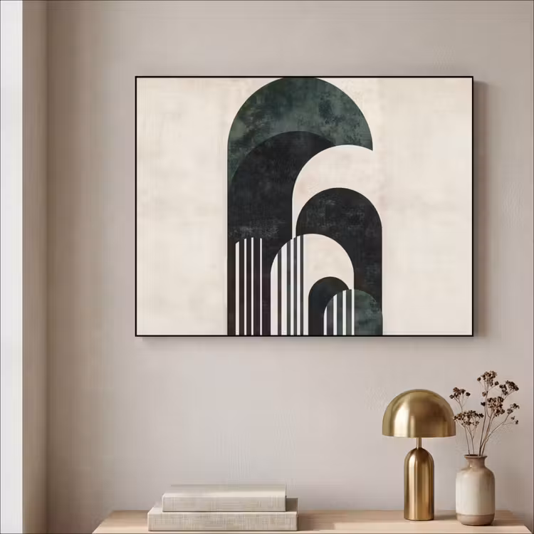 Art Frame - Bogen - Donkergroen - Lijnen — 5