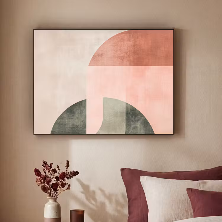 Art Frame - Cirkel - Abstract - Roze — 3