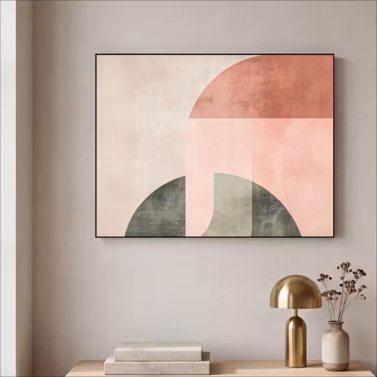 Art Frame - Cirkel - Abstract - Roze — 5