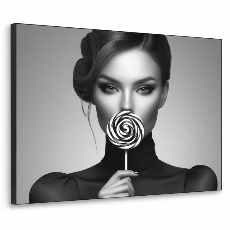 Art Frame - Vrouw - Lolly - Zwart — 1