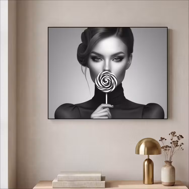 Art Frame - Vrouw - Lolly - Zwart — 5