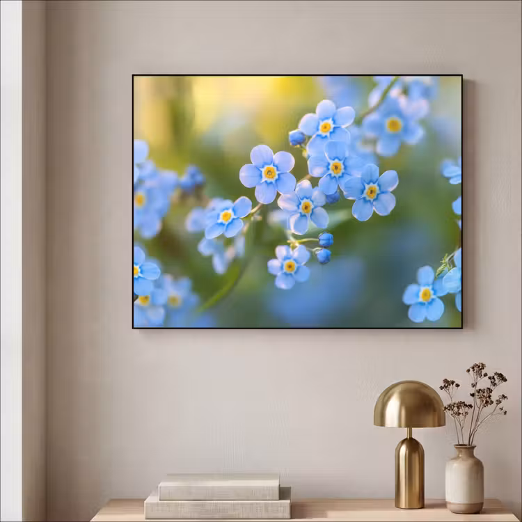Art Frame - Bloemetjes - Blauw - Vergeet mij nietjes — 5