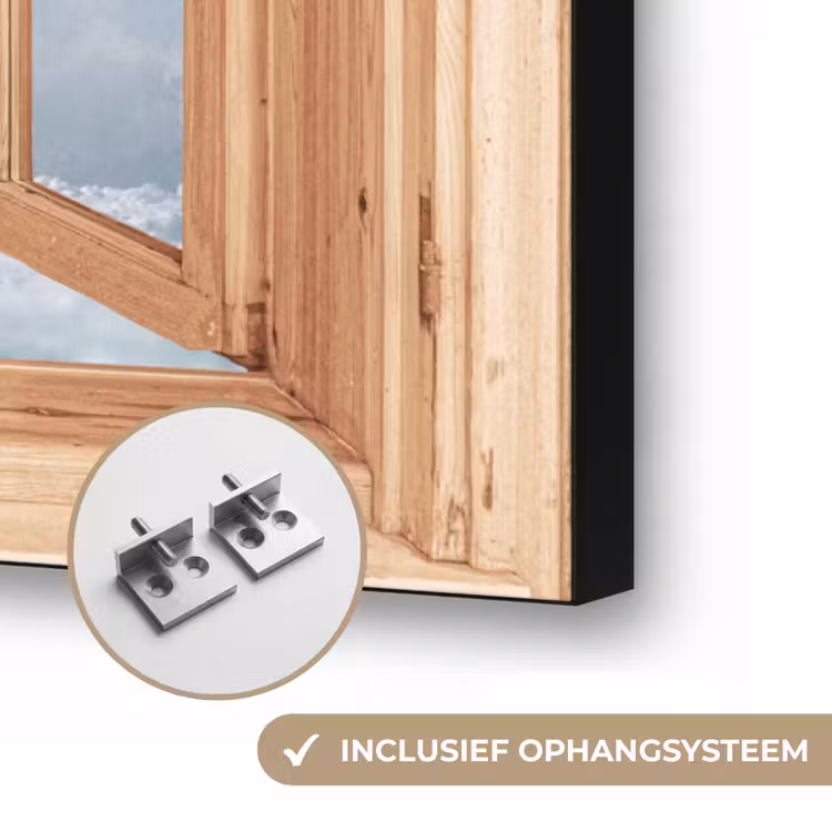 Art Frame - Doorkijk - Paarden - Winter - Dieren - Natuur - Hout — 6