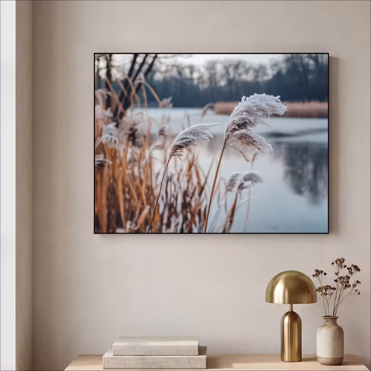 Art Frame - Riet - Gras - Natuur - Winter - Meer — 5